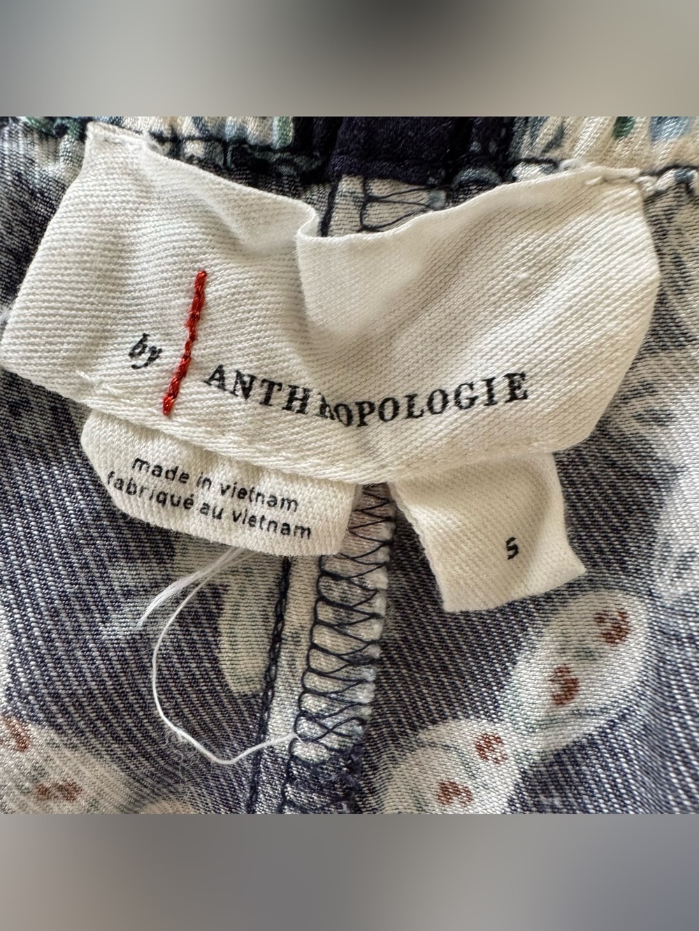 Anthropologie Easy Traveler Shorts Boho Navy Floral Geometric Coastal Breezy S - Picture 9 of 10
